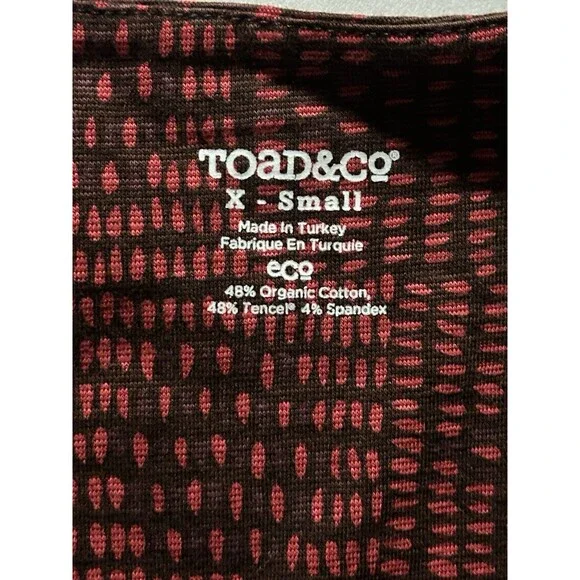 Toad & Co Rosalinda Women Print Samba Knit Stretch Dress Size XS AC6067 - Picture 14 of 15